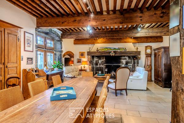 Château XIIème siècle avec dépendances et piscine aux portes de Genève