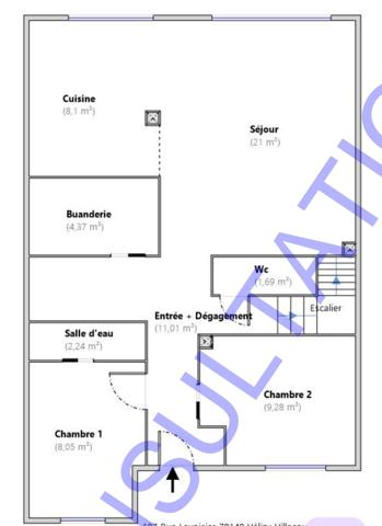Maison 6 pièces - 130 m² Exclusivité efficity