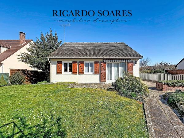 60940 ANGICOURT - MAISON DE PLAIN PIED / SOUS-SOL TOTAL / 2 CHAMBRES / MAGNIFIQUE JARDIN DE 881m2