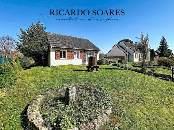 60940 ANGICOURT - MAISON DE PLAIN PIED / SOUS-SOL TOTAL / 2 CHAMBRES / MAGNIFIQUE JARDIN DE 881m2