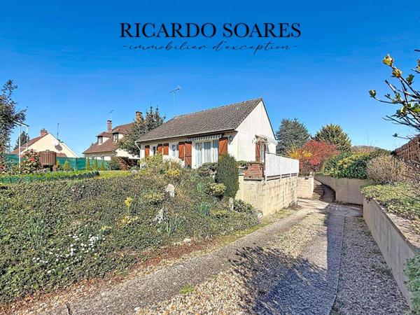 60940 ANGICOURT - MAISON DE PLAIN PIED / SOUS-SOL TOTAL / 2 CHAMBRES / MAGNIFIQUE JARDIN DE 881m2