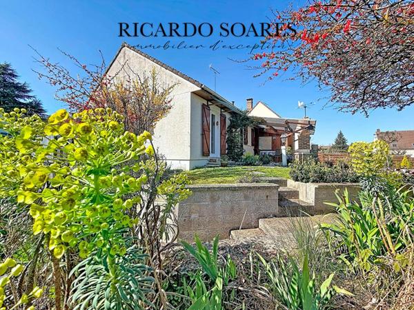 60940 ANGICOURT - MAISON DE PLAIN PIED / SOUS-SOL TOTAL / 2 CHAMBRES / MAGNIFIQUE JARDIN DE 881m2