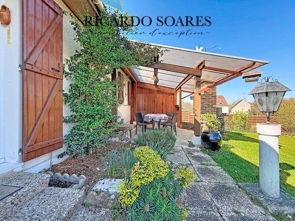 60940 ANGICOURT - MAISON DE PLAIN PIED / SOUS-SOL TOTAL / 2 CHAMBRES / MAGNIFIQUE JARDIN DE 881m2