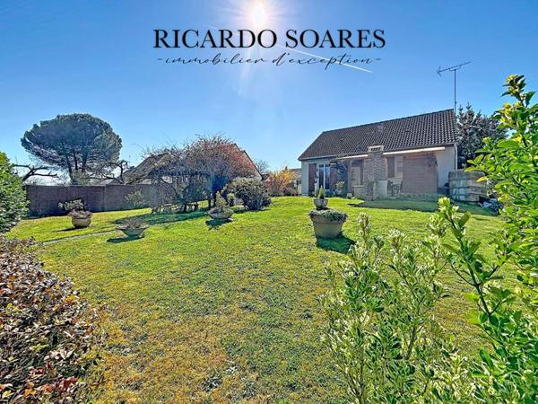 60940 ANGICOURT - MAISON DE PLAIN PIED / SOUS-SOL TOTAL / 2 CHAMBRES / MAGNIFIQUE JARDIN DE 881m2