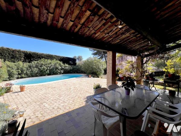 GRASSE/St-Antoine, Che. des Chèvrefeuilles. Propriété de 175m² avec piscine - Vente en VIAGER OCCUPE