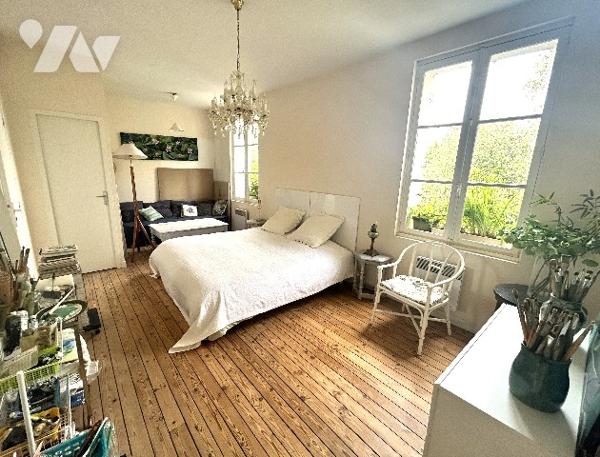 Au coeur du Parc de Vallières, à 200 m de la plage, dans immeuble de qualité, appartement de charme