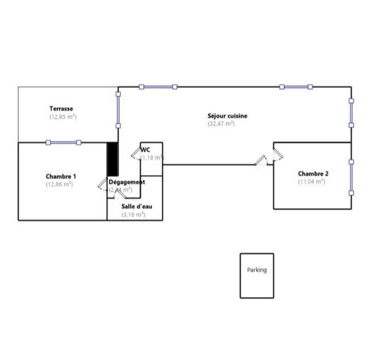 Appartement à vendre 3 pièces 63 m² Enghien-les-Bains