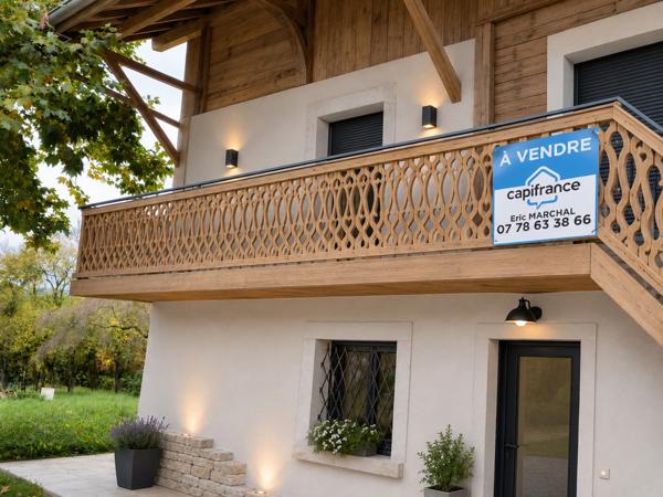Viuz-en-Sallaz : Ancienne ferme rénovée alliant cachet et performance énergétique – proche Genève