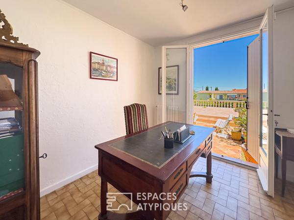 Villa à réinventer avec vue mer et sur l’ Estérel