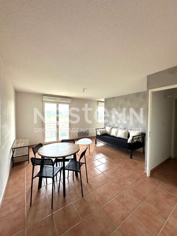 Appartement T2 meublé avec terrasse et parking privatif, secteur Rocadest Carcassonne