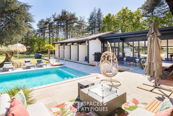 Villa d’architecte avec piscine et parc arboré aux portes de Montauban
