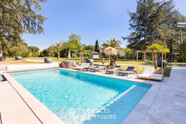 Villa d’architecte avec piscine et parc arboré aux portes de Montauban