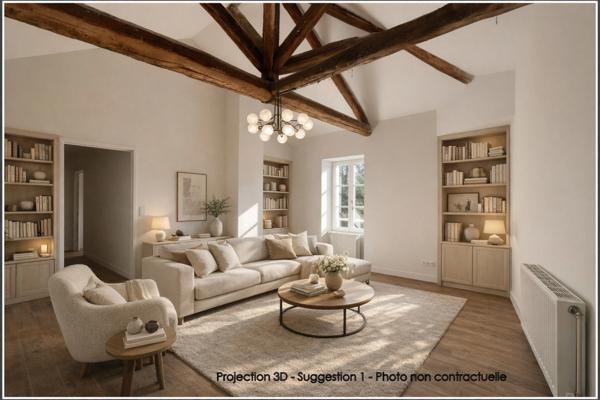 Tullins-Fures – Maison de caractère rénovée – 166 m² – 4 chambres – Jardin
