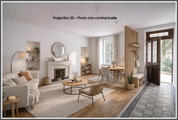 Tullins-Fures – Maison de caractère rénovée – 166 m² – 4 chambres – Jardin