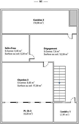 Appartement F5 à vendre  5 pièces - 109,81 m 2   LYON  - 69003