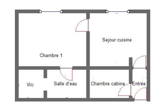 Appartement 3 pièces de 33 m² à Le mont dore