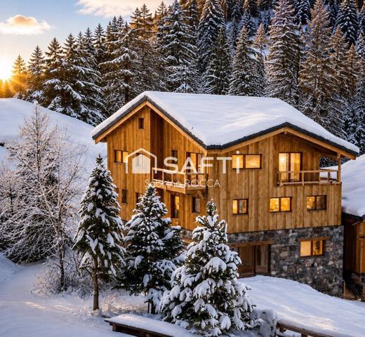LA PLAGNE – CHALET INDIVIDUEL 193 m² – 6 CHAMBRES – ESPACE BIEN-ÊTRE – SKIS AUX PIEDS – DOMAINE SKIABLE PARADISKI