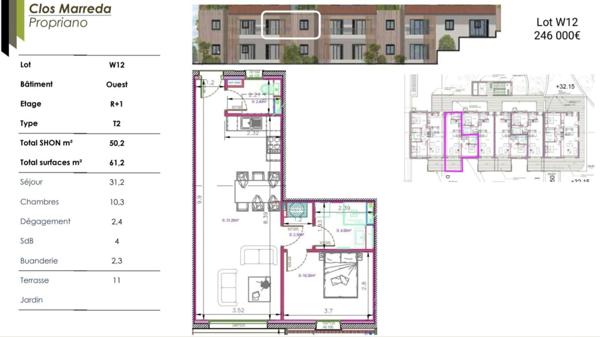Appartement à vendre 2 pièces 50 m² Propriano