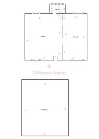Maison à vendre 3 pièces de 66 m²