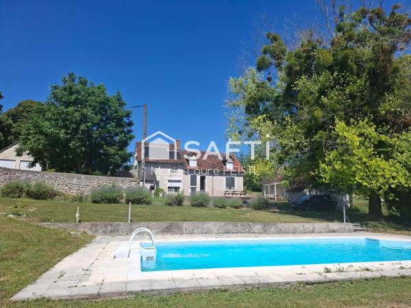 Longère a la campagne  dans un cadre idyllique