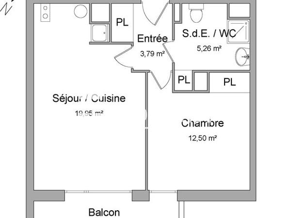Location Appartement 2 pièces 41.5 m² - 29 RUE NETWILLER Toulouse 31200
