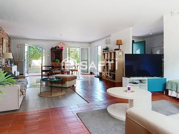 maison familiale avec cachet et grand terrain plat