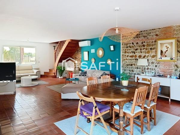 maison familiale avec cachet et grand terrain plat