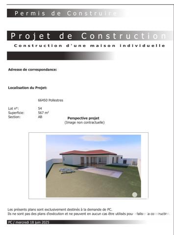 Terrain à vendre 567 m² Pollestres