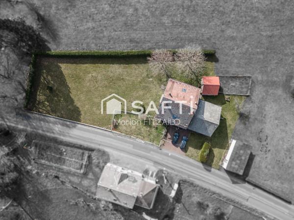 Unobstructed views of the mountains and forest, with a plot of land measuring 2,170 m².