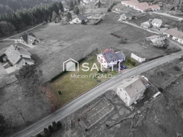 Unobstructed views of the mountains and forest, with a plot of land measuring 2,170 m².