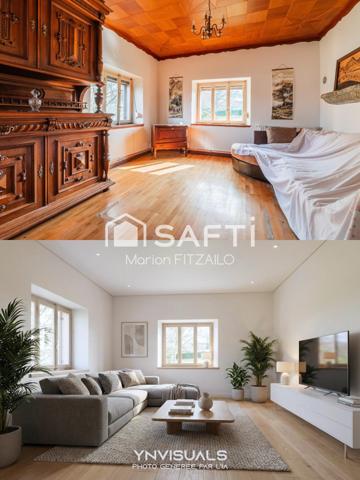 Unobstructed views of the mountains and forest, with a plot of land measuring 2,170 m².