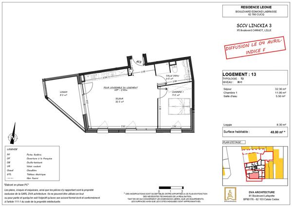 Appartement Stella 2 pièces 48.80 m²
