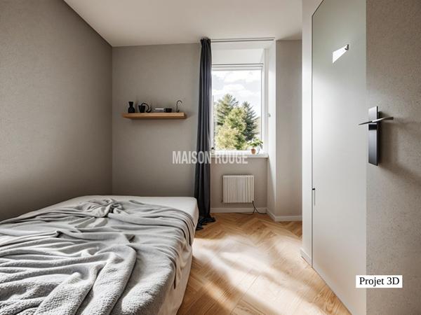 RENNES - Appartement proximité Gare, pour étudiants, actifs, location courte durée -chambre exposée Ouest côté sur jardin partagé - idéal pour investissement