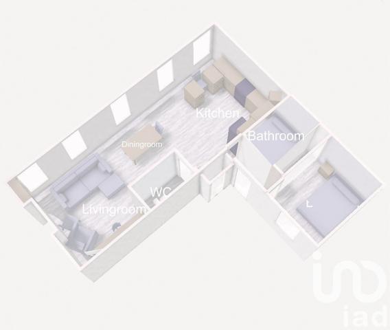 Appartement à vendre 3 pièces 51 m² Paris 18