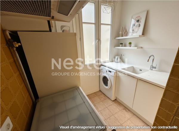 Appartement Courbevoie 2 pièce(s) 37 m2 investissement locatif premier achat coeur de Bécon à rénover