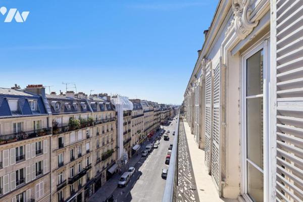 Paris 8ᵉ, Rue de Rome – Superbe appartement de réception au 5ᵉ étage avec balcon filant