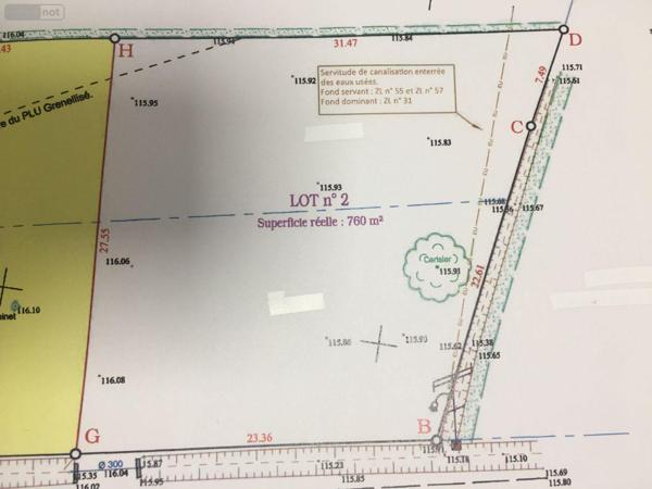 Terrain à Batir à vendre à Buzançais dans l'Indre (36500), ref : 1045385