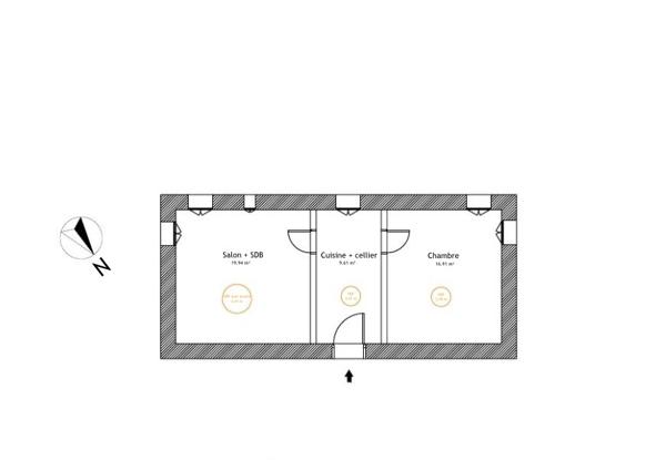 Ghisonaccia (20240) Appartement T2 à rénover entièrement- fort potentiel