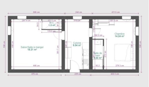 Ghisonaccia (20240) Appartement T2 à rénover entièrement- fort potentiel