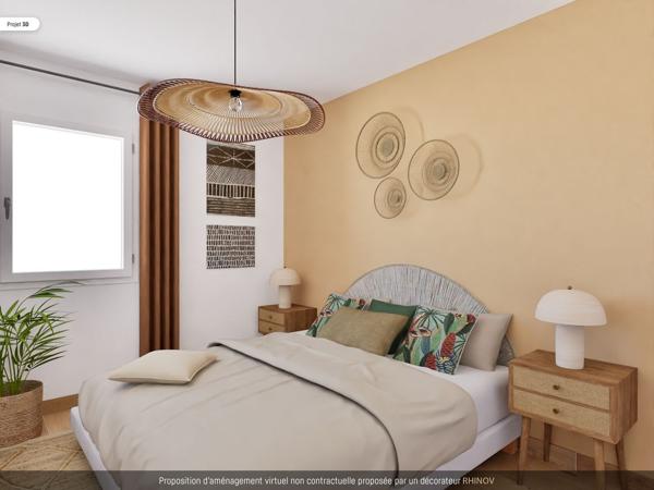 Appartement 3 pièces avec terrasse et jardin + 2 parking