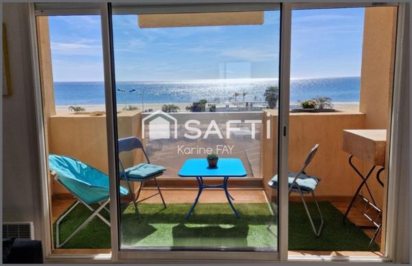 Studio rénové avec magnifique vue mer