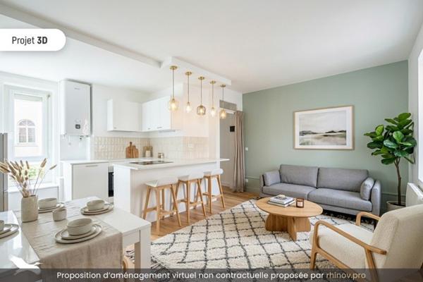 Appartement à vendre |                                       Lyon 09 |                                        2 pièces  |  45,6 m²