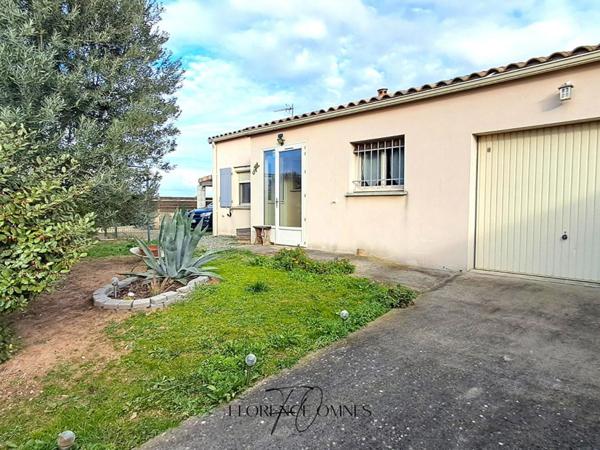 Maison 93m2  Plain-pied-  3 chambres - Jardin - Piscine -  FONTIES D'AUDE - 199500