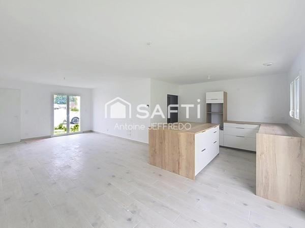 Maison neuve de plain-pied d’environ 105 m²