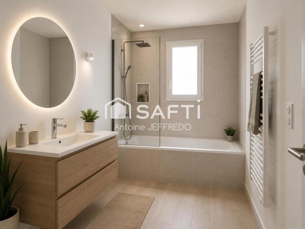 Maison neuve de plain-pied d’environ 105 m²