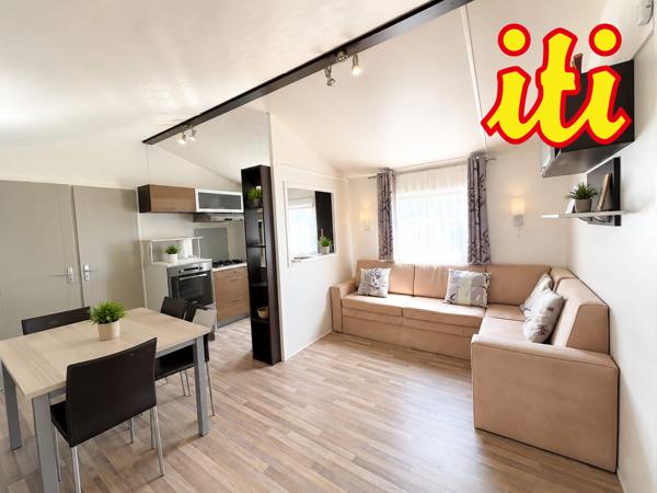 Mobil-home sur parcelle privative de 202 m²