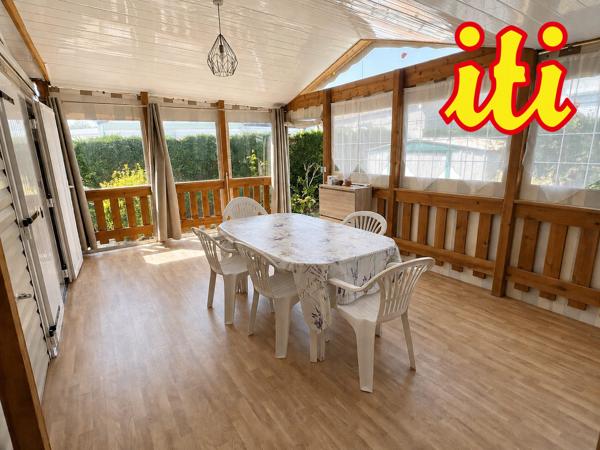 Mobil-home sur parcelle privative de 202 m²
