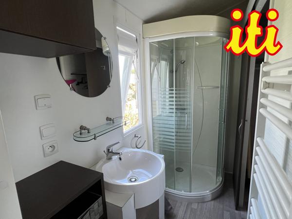 Mobil-home sur parcelle privative de 202 m²