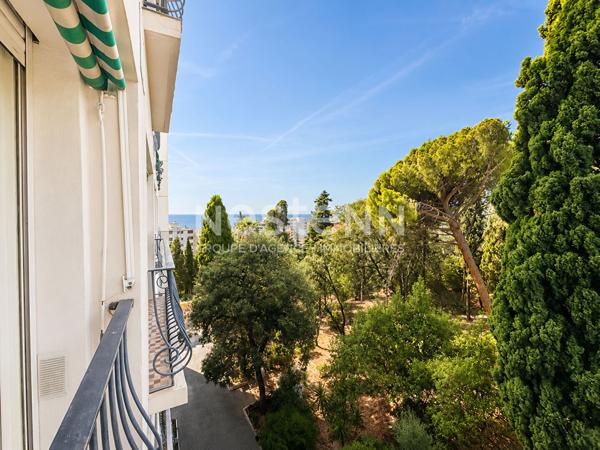 EXCLUSIVITE  FABRON - BEAU STUDIO  VENDU MEUBLE- VUE MER - PARCS - A DEUX PAS DE LA PROMANDE DES ANGLAIS
