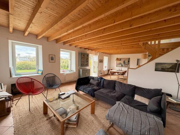 À Lézardrieux, le charme d'une longère rénovée au calme 98 m2